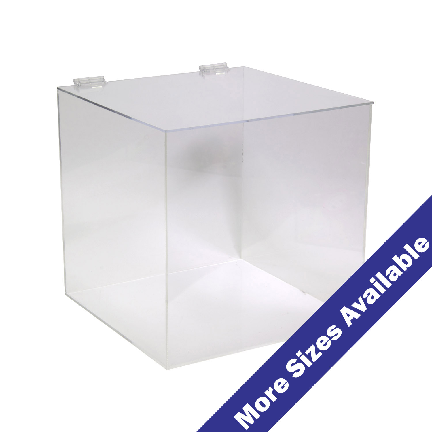 Acrylic 5 Sided Box W Hinged Lid Buy Acrylic Displays Shop Acrylic