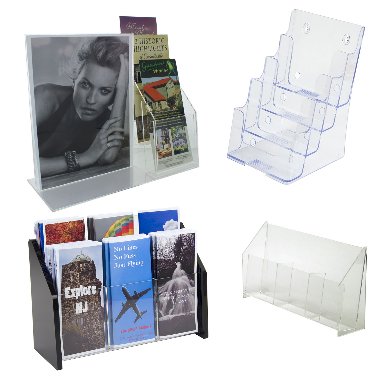 Acrylic Brochure Stands Portable Literature Racks Buy Now