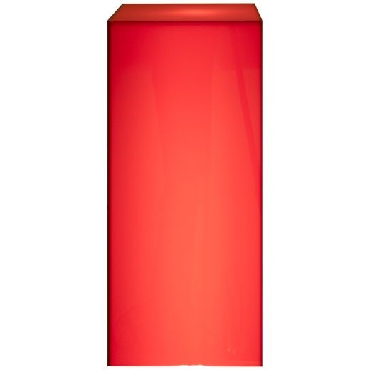 illuminated red pedestal 