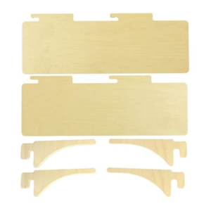 collapsible wooden shelves for holiday displays