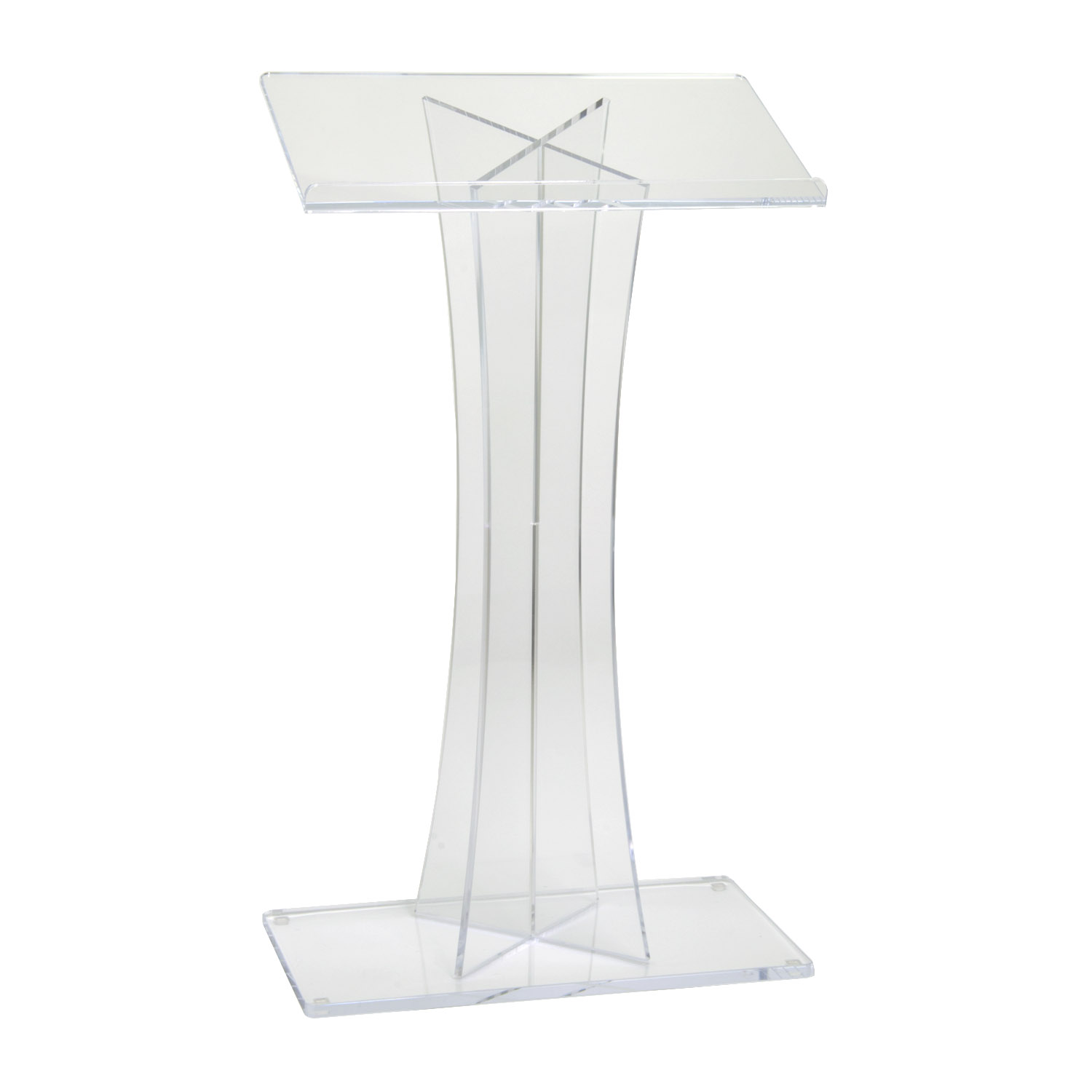 X Base Acrylic Podium Lectern - Buy Acrylic Displays | Shop Acrylic POP ...