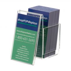 Acrylic Vertical Business Card Holder with Display