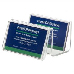Acrylic Horizontal Business Card with Display