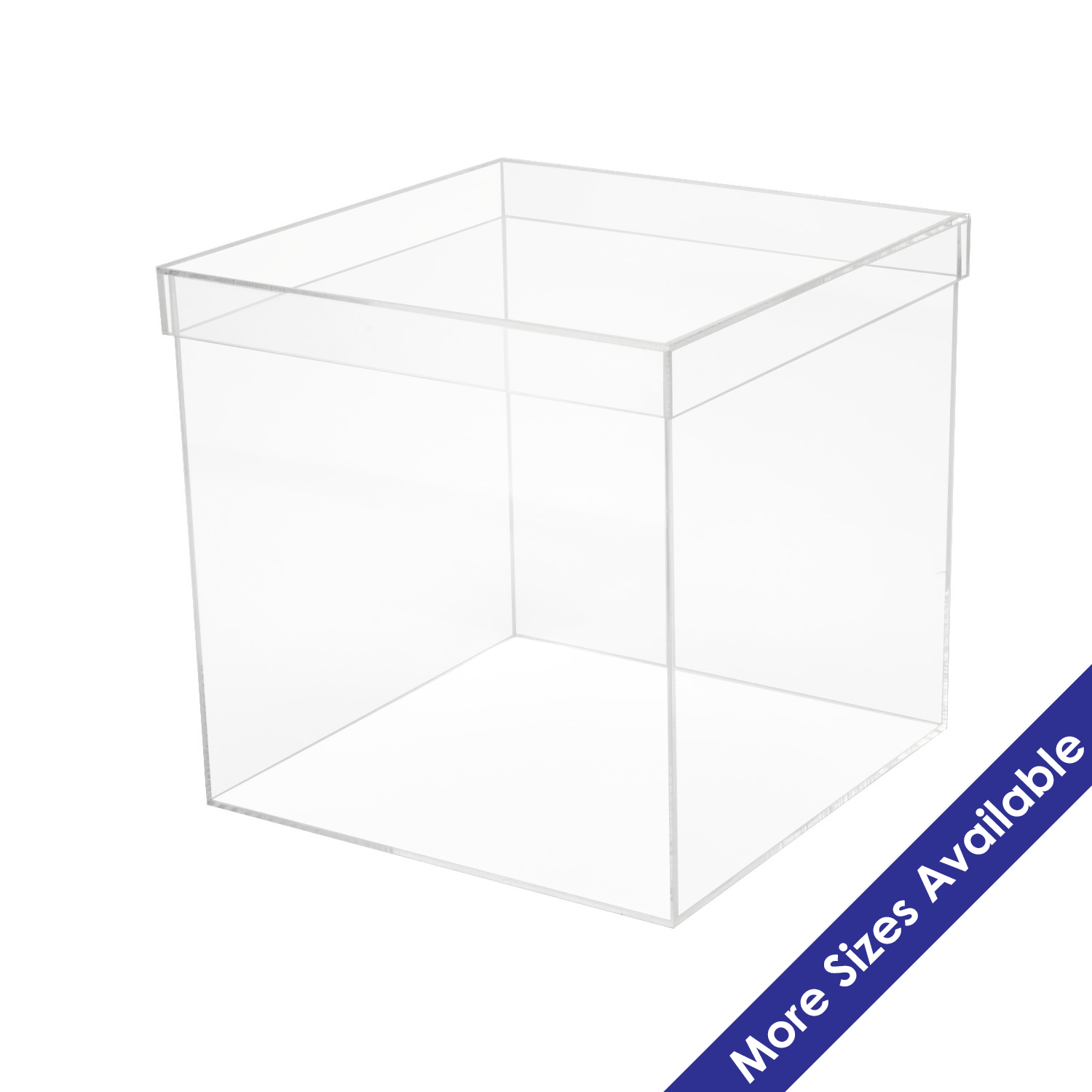 Acrylic 5-Sided Box w/ Shoebox Lid - Buy Acrylic Displays | Shop ...