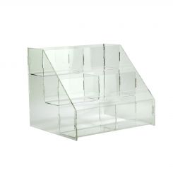 Acrylic 10-Pocket Rotating Stand