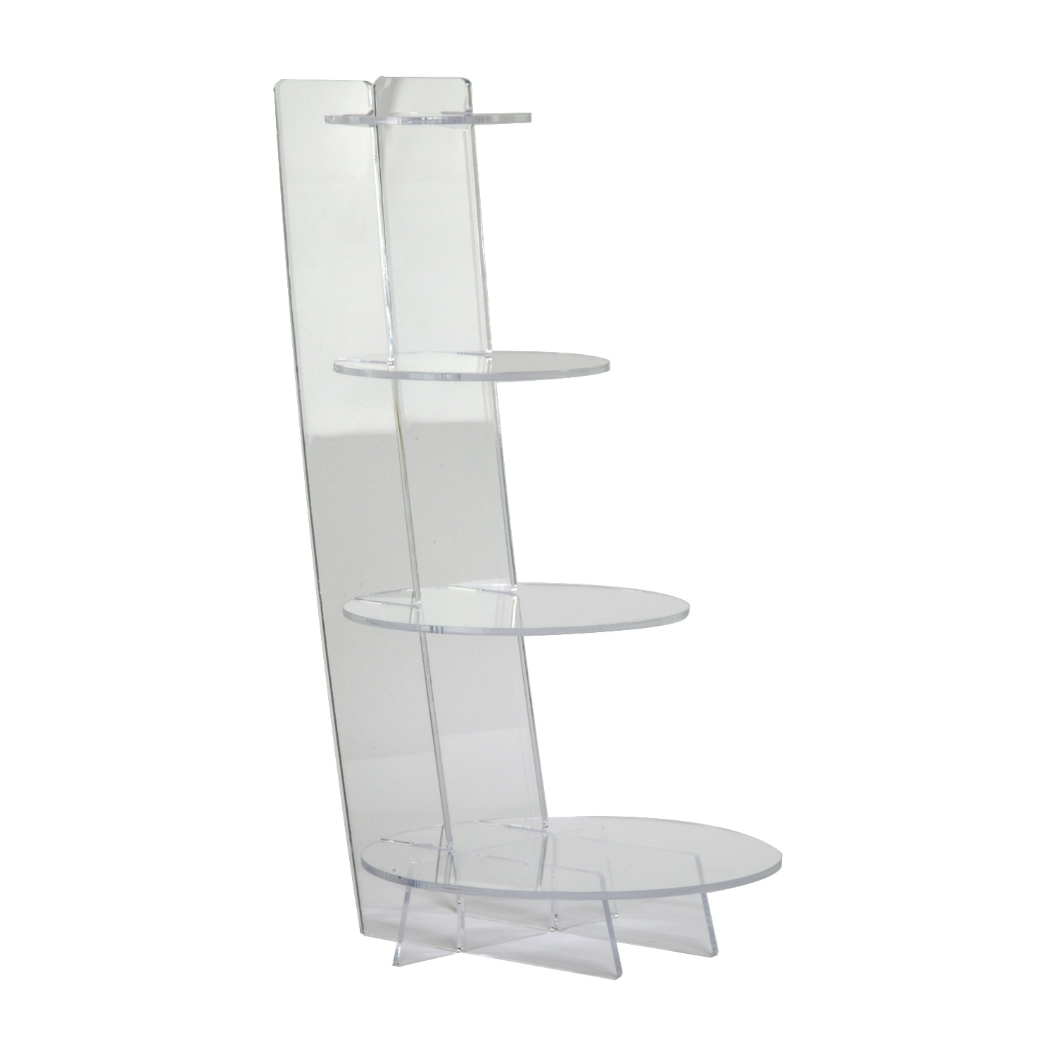 Clear 4 Shelf Knock Down Display | shopPOPdisplays