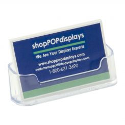 Plastic Single Pocket Business Card Holder