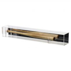 Wall Mountable Mini Bat Display Case with Mirrored Back