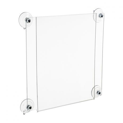 Metal Mount 8.5 x 11 Acrylic Mirror Sheet with Magnets