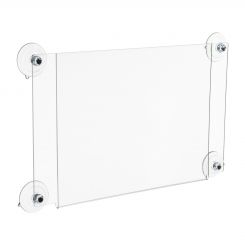 11" x 8.5" Window Sign Holder with Suction Cups