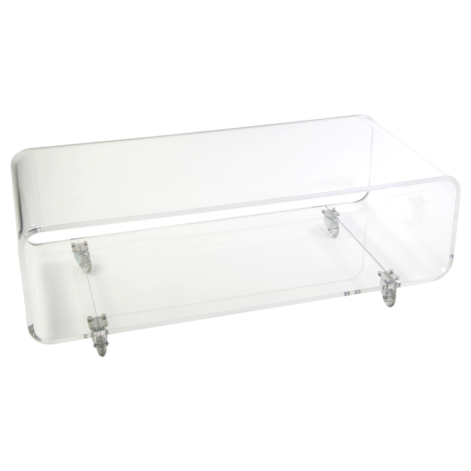 Acrylic Media Console with Casters - Buy Acrylic Displays | Shop ...