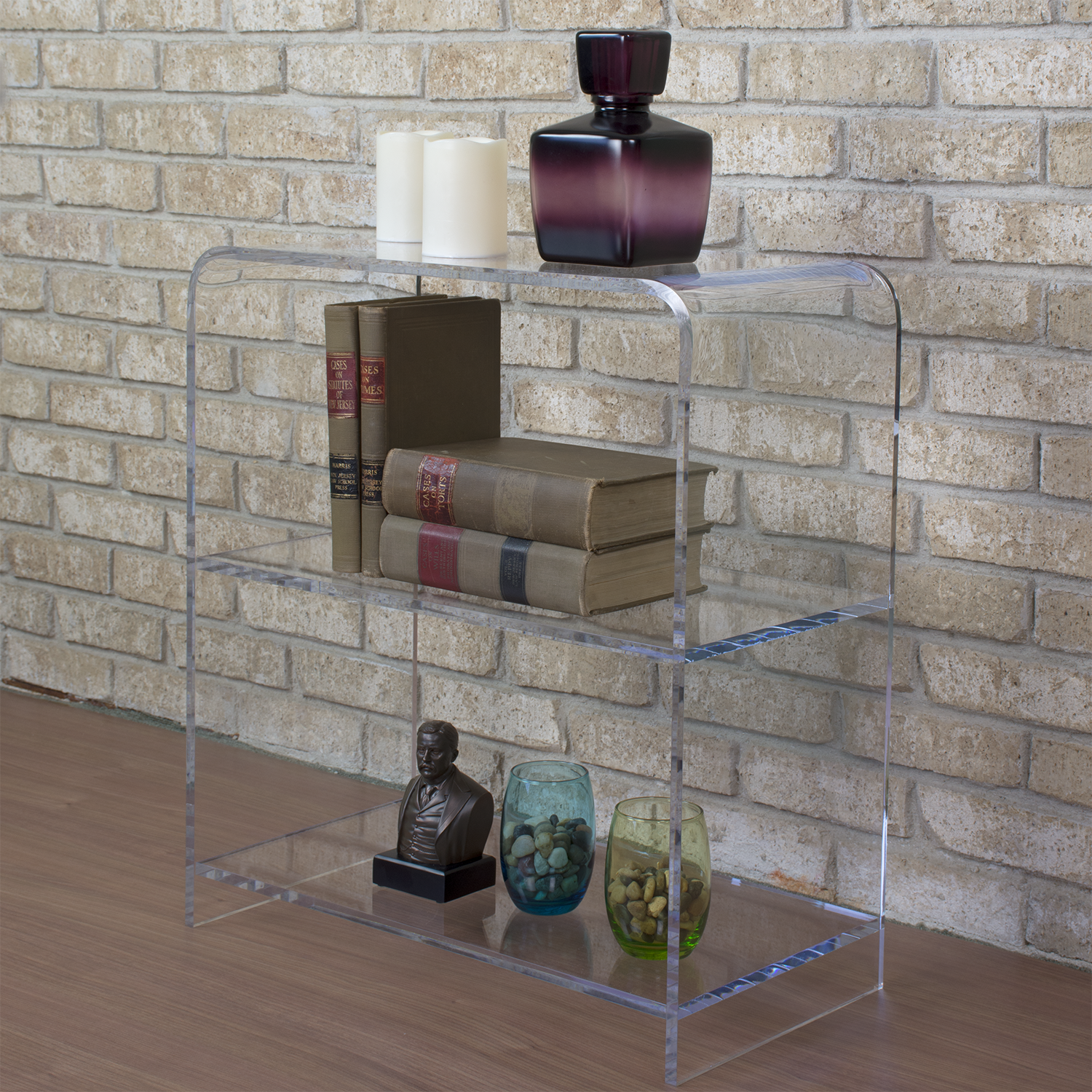 Acrylic Two Shelf Book Case - Buy Acrylic Displays | Shop Acrylic POP ...