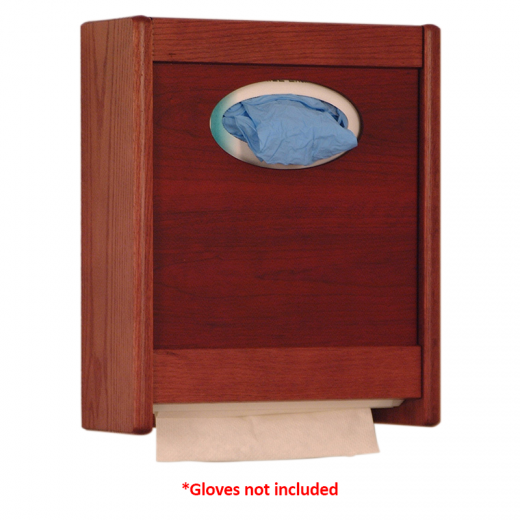 Paper towel holder wall under cabinet Red Mahagony