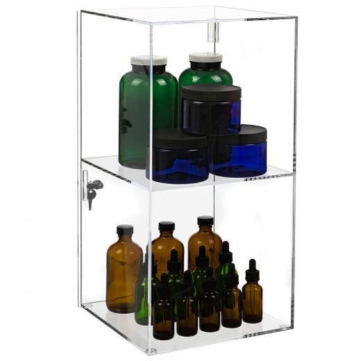 Acrylic One Shelf Countertop Display Case, Display Warehouse