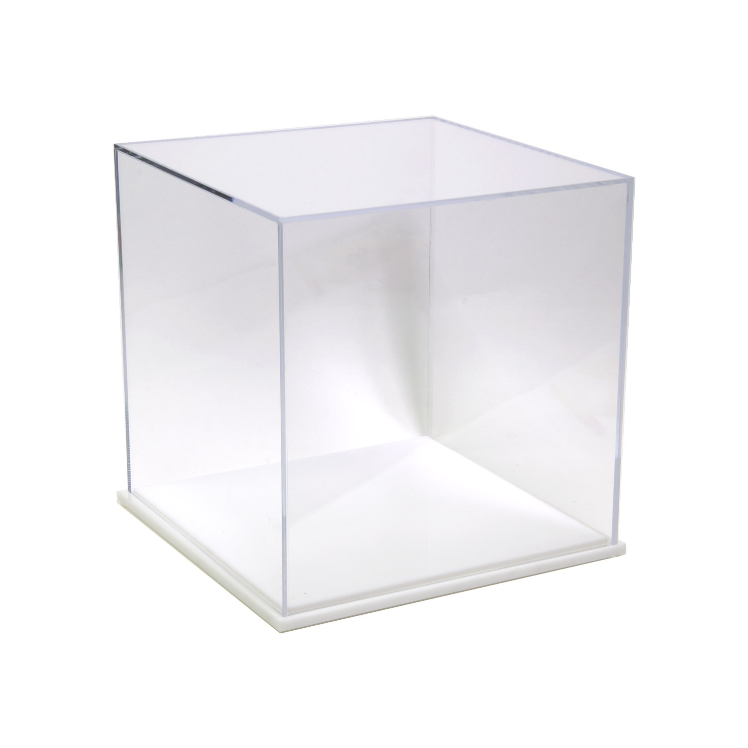 Acrylic 5 Sided Box - 14 x 14 x 14 - Plexiglass, Lucite