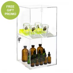 Aluminum Display Case for 24 Vape Juice Storage