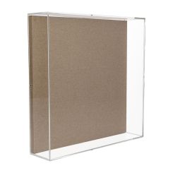 16 x 20 Wall Mounted or Countertop Exhibit Case with Linen Backing