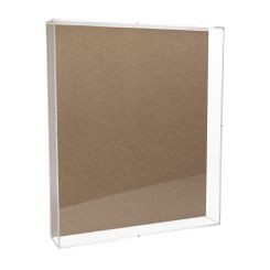 20 x 24 Wall Mounted or Countertop Exhibit Case with Linen Backing