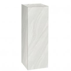 White Painted Marble Laminate Pedestal