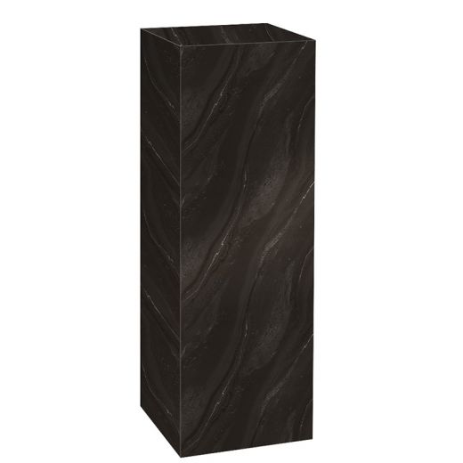 Brushed Aluminum Laminate Pedestal