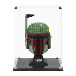 Clear Ready to Assemble Display Case for LEGO® Helmets