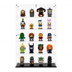 Display Case for LEGO® BrickHeadz 4 BrickHeadz Wide