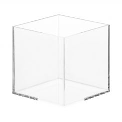 Clear Acrylic 5 Sided Display Box or Cover - 12W x 12D x 8H