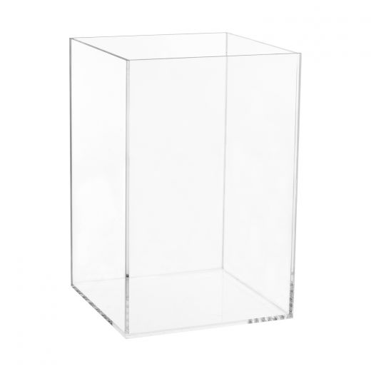 12 Pack Acrylic Square Cube, Small Clear Box With Lids,Simple