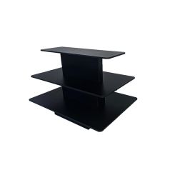 Tiered Display Table w/ 3 Shelves, Rectangular - Black - 60