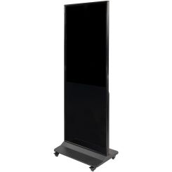 55" Digital Display Tower with Touch Screen and Movable Wheels