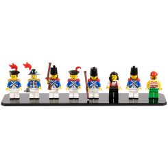 Display Stand for 8 LEGO Minifigures