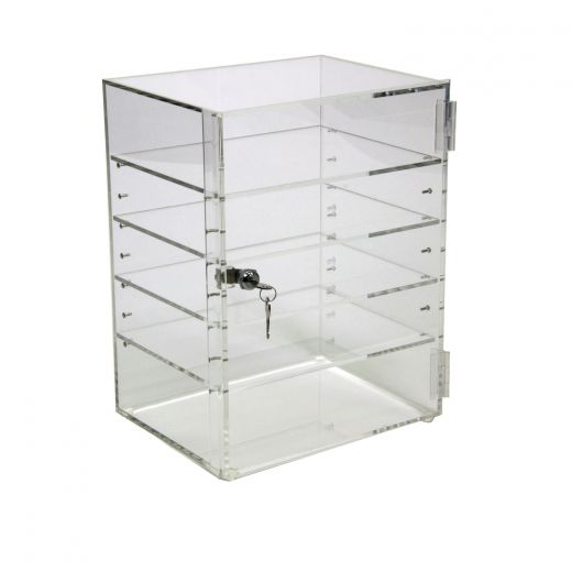 Acrylic Locking Cabinet W 4 Adjustable Shelves Buy Acrylic