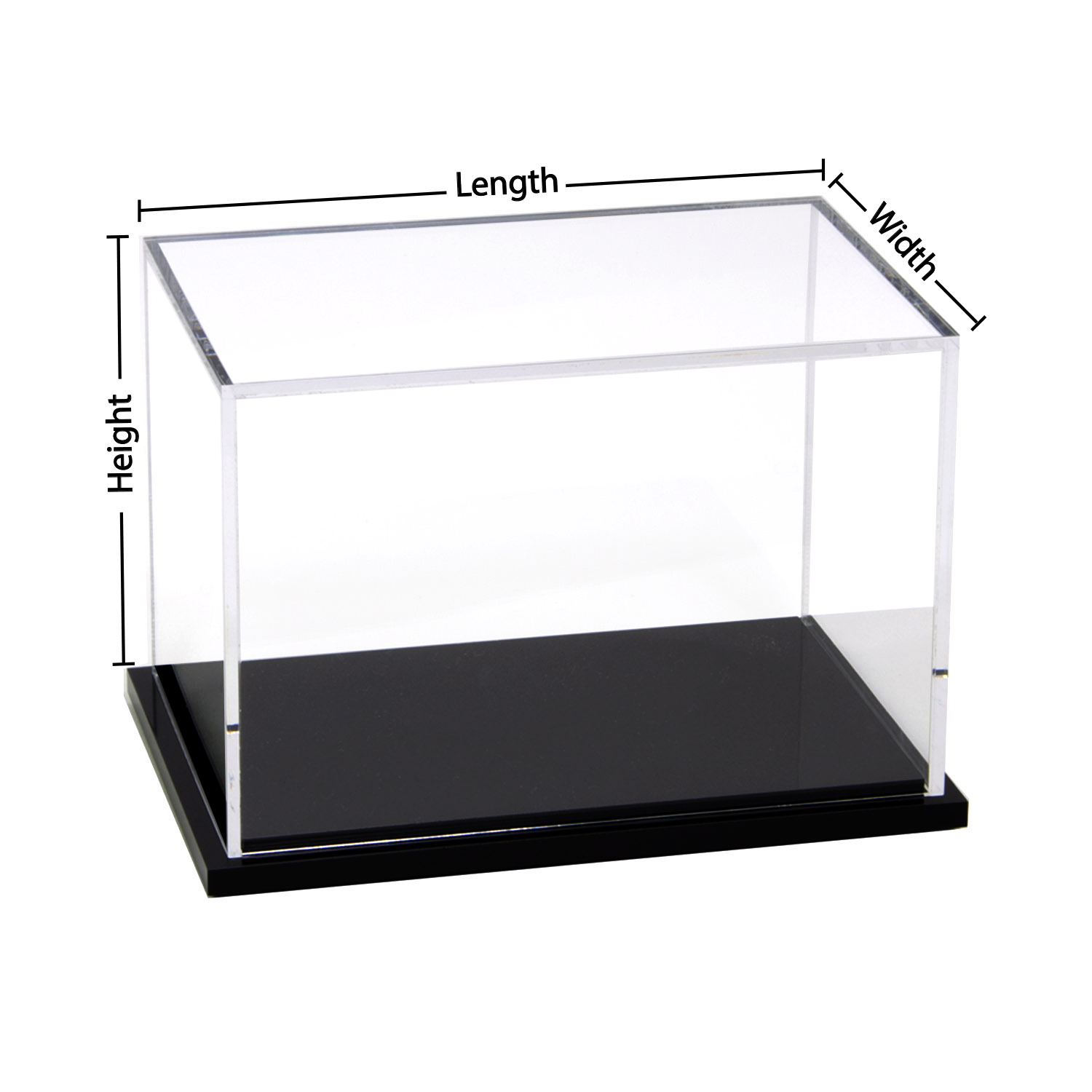 Clear Stands White Large Square Acrylic Display Cube, 14 Inch - ClearStands