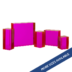 Fluorescent Pink Acrylic Block Riser