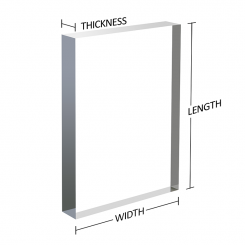 Clear Stands White Large Square Acrylic Display Cube, 14 Inch - ClearStands